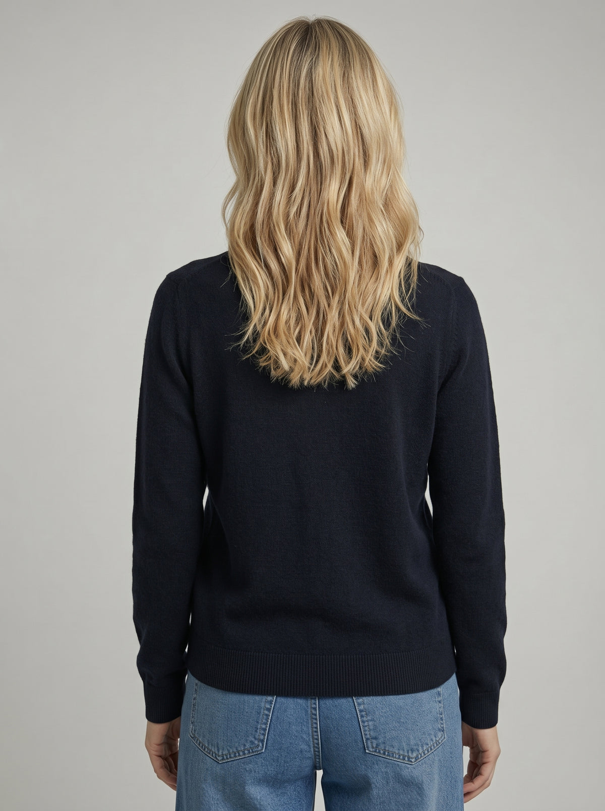 Cashmere Cardigan in Marine
