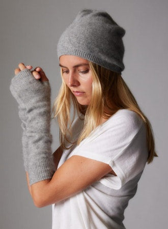 Ultra Soft Beanie Hat in Gris Chine