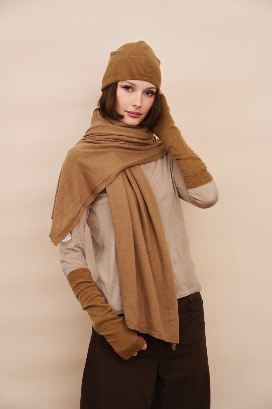 Majestic Long Sleeve Soft Touch Viscose Crewneck in Eau de Rose main image 0