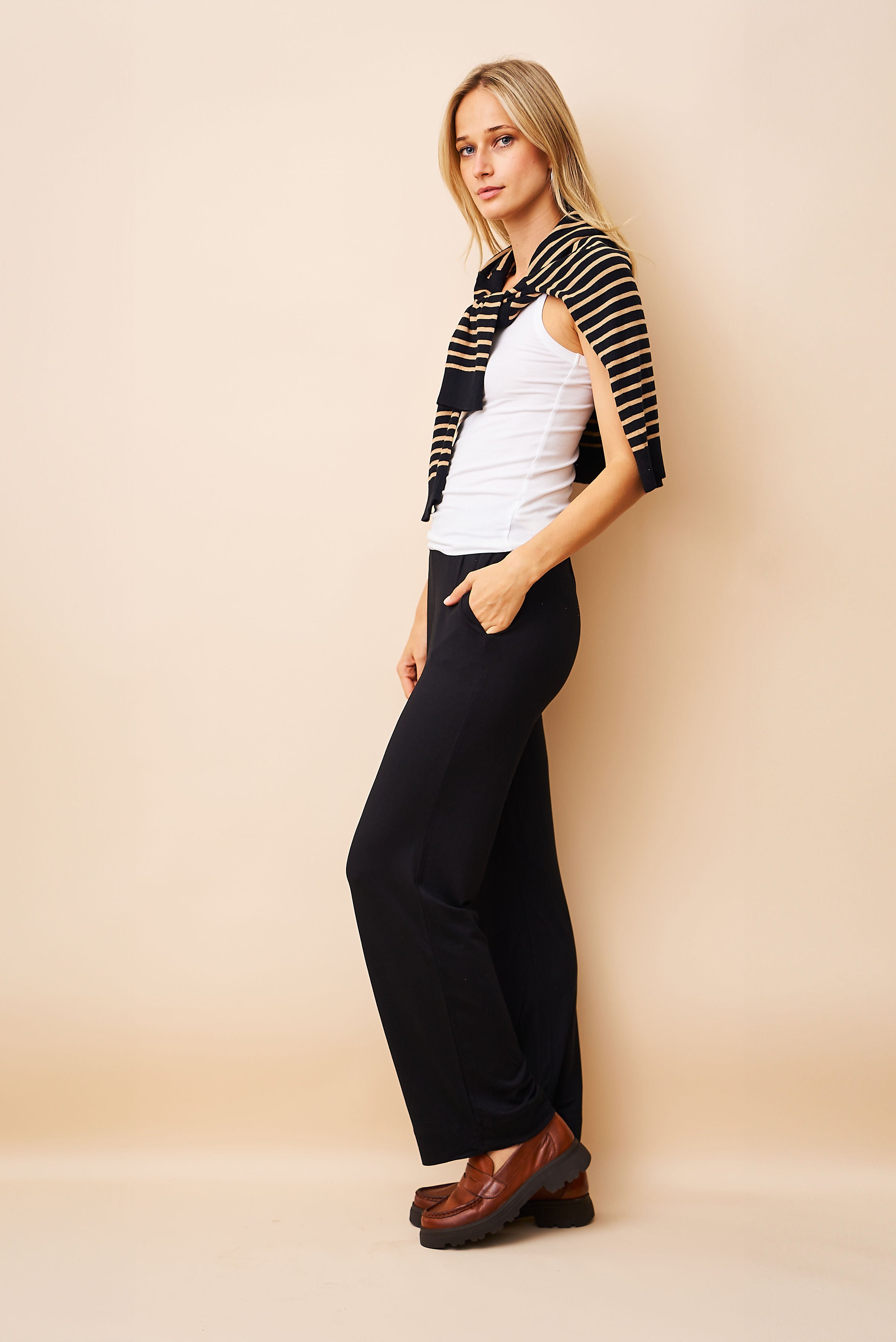 Majestic Soft Touch Pant - Noir