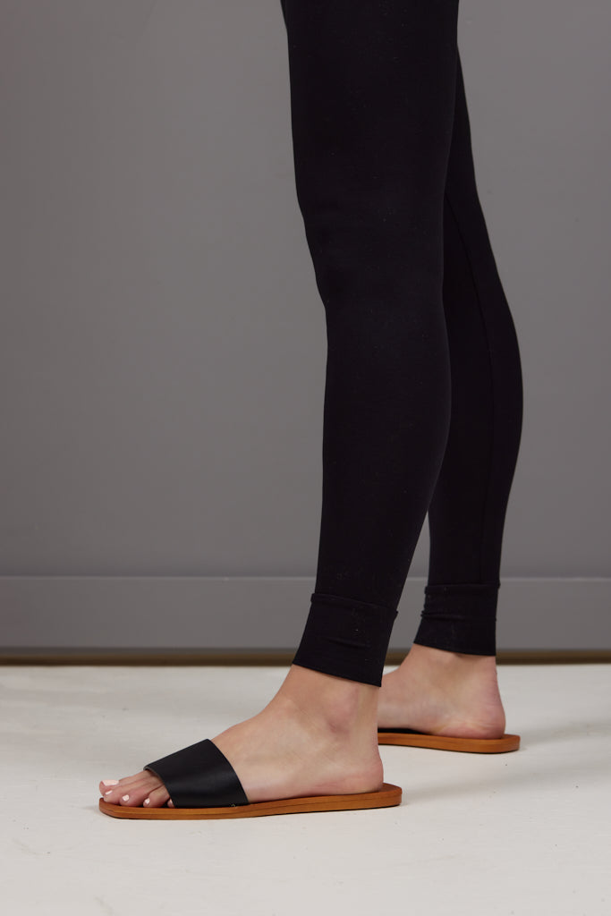 Majestic Soft Touch Jogger Style Legging in Black