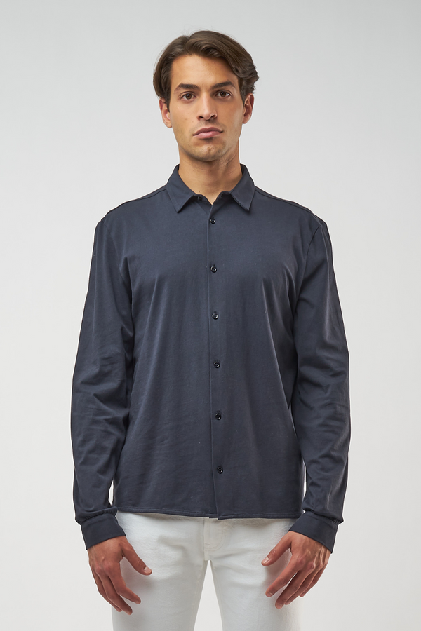 Majestic Men’s Cotton Smooth Touch Long Sleeve Button Down Shirt